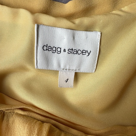 Dagg & Stacey yellow silk skirt (size 4) - Picture 1 of 7